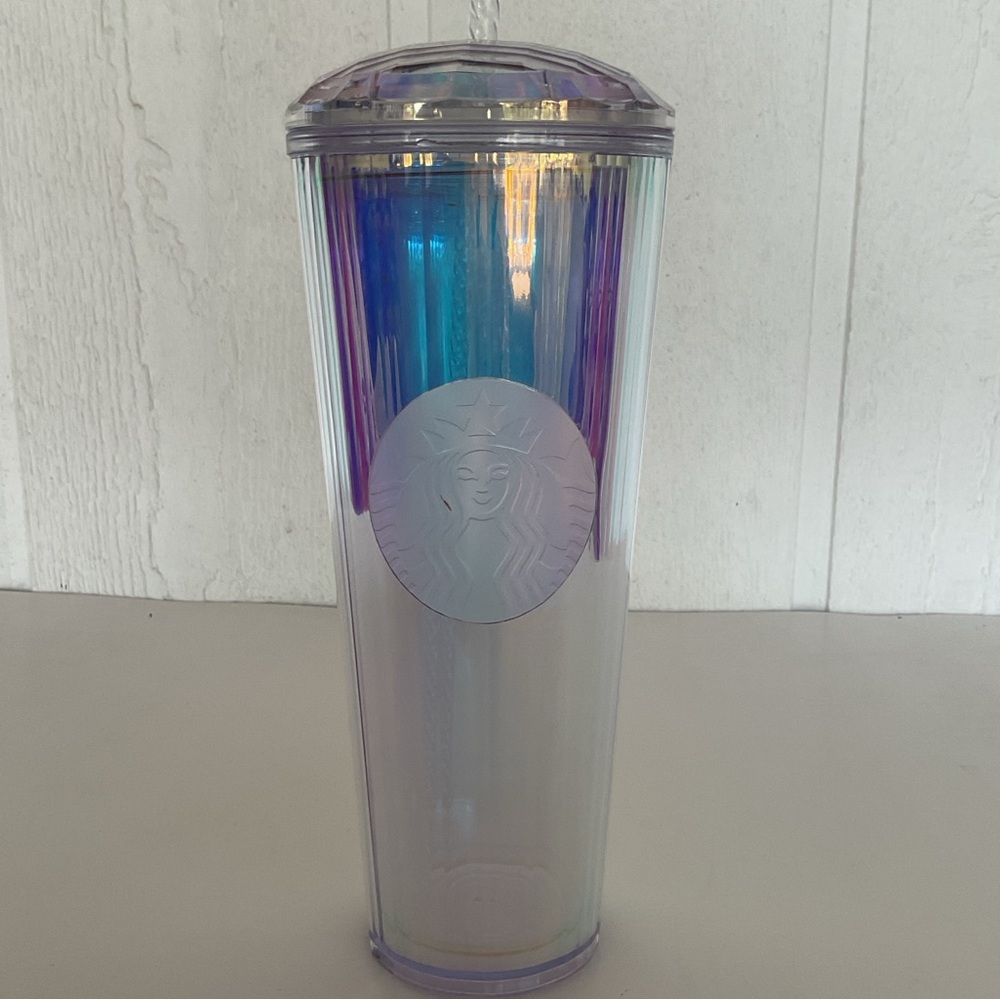Starbucks Iridescent Tumbler with Straw